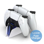 Station de charge double DualSense PS5 – Charge 2 manettes en 2h30