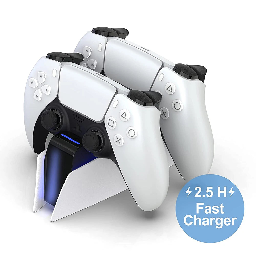 Station de charge double DualSense PS5 – Charge 2 manettes en 2h30