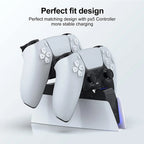 Station de charge double DualSense PS5 – Charge 2 manettes en 2h30