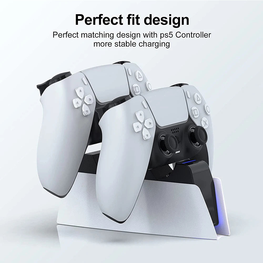 Station de charge double DualSense PS5 – Charge 2 manettes en 2h30