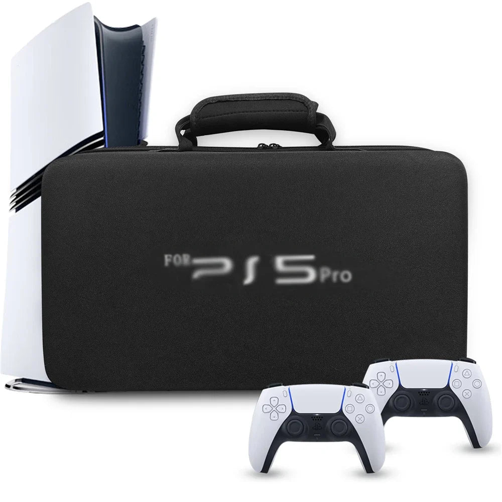 Housse de transport rigide PS5 Pro – Sac de rangement compatible PS5 Slim & PS5 Pro