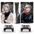 Anime Jujutsu Kaisen Gojo PS5 Slim Disc Skin Sticker Decal Cover for Console and Controllers PS5 Slim Disk Skin Sticker Vinyl