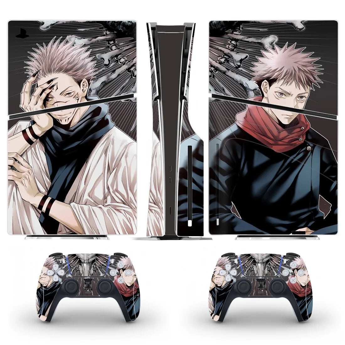Anime Jujutsu Kaisen Gojo PS5 Slim Disc Skin Sticker Decal Cover for Console and Controllers PS5 Slim Disk Skin Sticker Vinyl