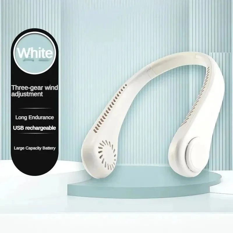 ❄️ Ventilateur de Cou Portable Rechargeable 8000 mAh – Ultra Puissant, Silencieux & Autonomie Longue Durée !