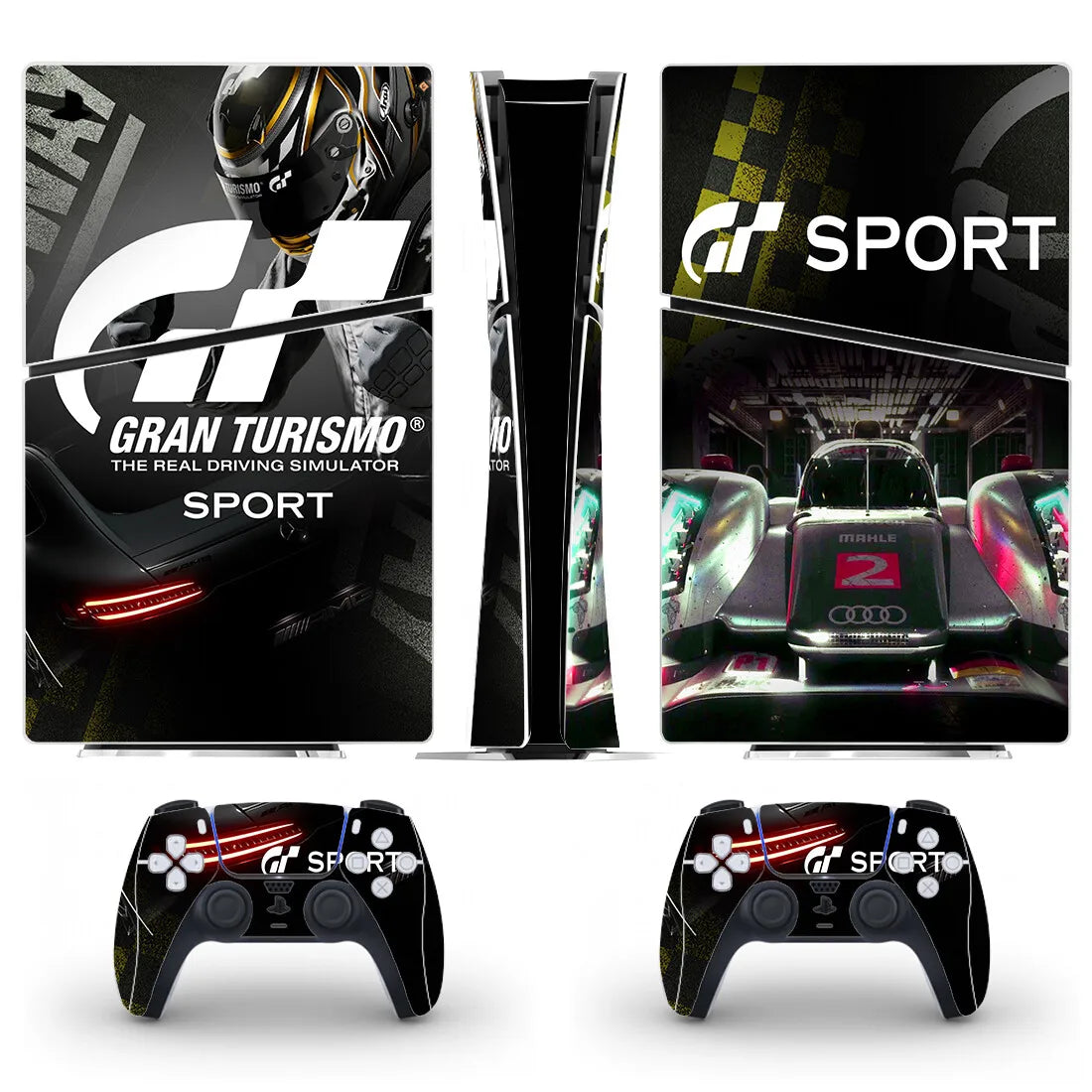Gran Turismo GT Sport PS5 Slim Digital Skin Sticker Decal Cover for Console and 2 Controllers New PS5 Slim Skin Vinyl