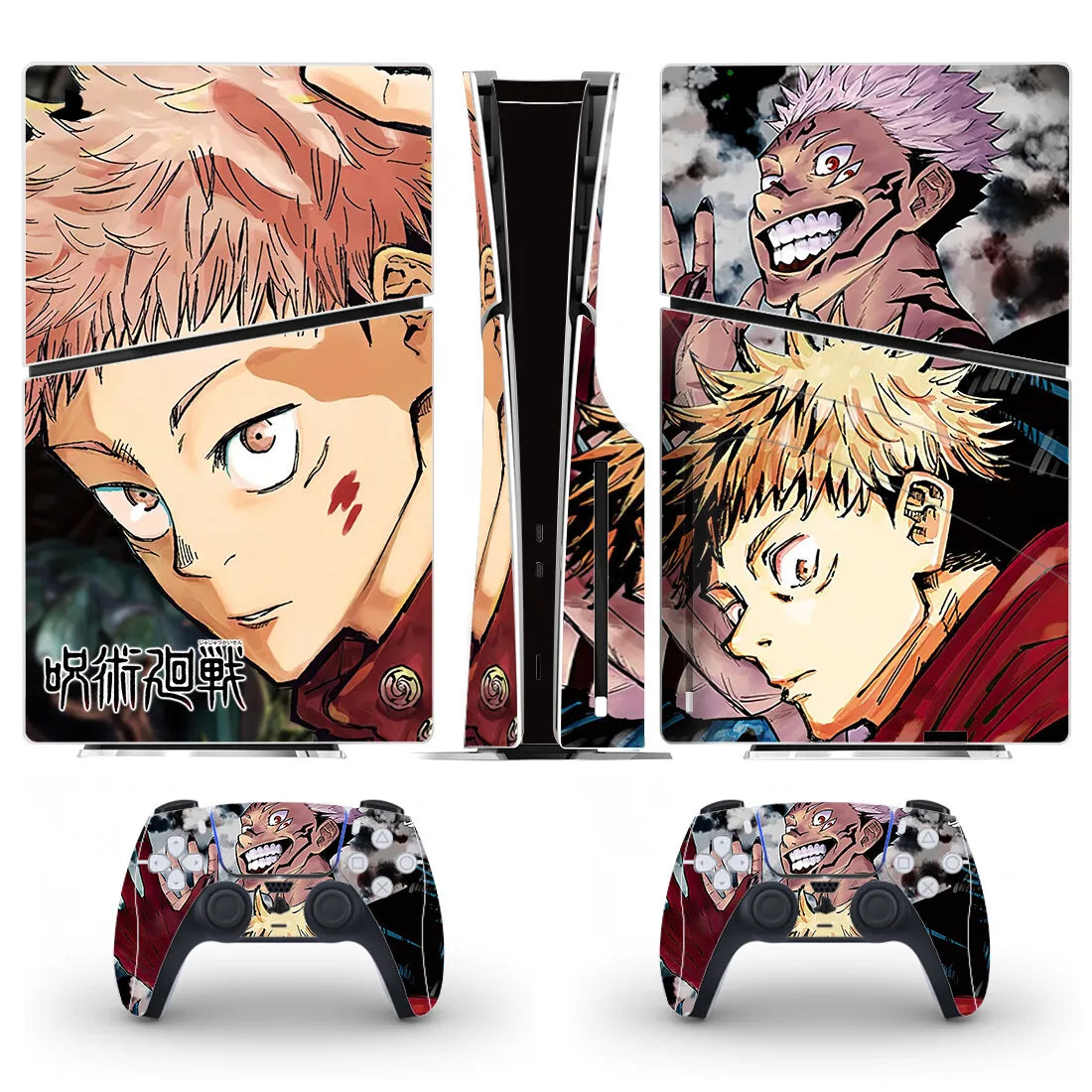 Anime Jujutsu Kaisen Gojo PS5 Slim Disc Skin Sticker Decal Cover for Console and Controllers PS5 Slim Disk Skin Sticker Vinyl