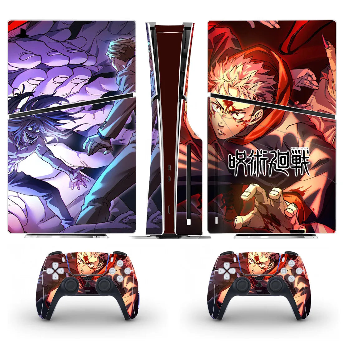 Anime Jujutsu Kaisen Gojo PS5 Slim Disc Skin Sticker Decal Cover for Console and Controllers PS5 Slim Disk Skin Sticker Vinyl