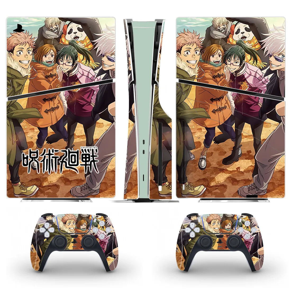 Anime Jujutsu Kaisen Gojo PS5 Slim Disc Skin Sticker Decal Cover for Console and Controllers PS5 Slim Disk Skin Sticker Vinyl
