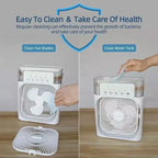 ❄️ Climatiseur d'Air Portable 3-en-1 – Rafraîchisseur, Ventilateur & Brumisateur Ultra Silencieux !