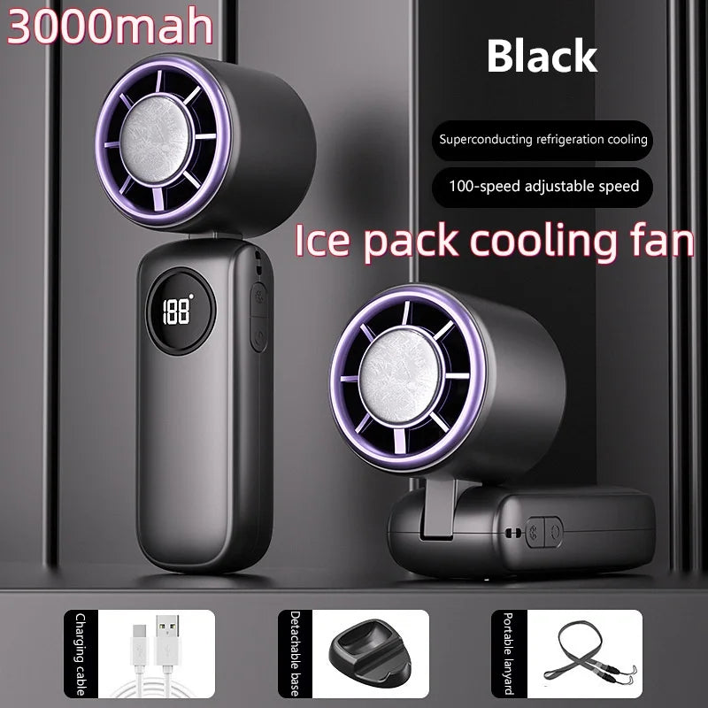 ❄️ Ventilateur de Cou Portable Rechargeable 8000 mAh – Ultra Puissant, Silencieux & Autonomie Longue Durée !