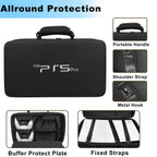 Housse de transport rigide PS5 Pro – Sac de rangement compatible PS5 Slim & PS5 Pro