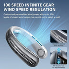 ❄️ Ventilateur de Cou Portable Rechargeable 8000 mAh – Ultra Puissant, Silencieux & Autonomie Longue Durée !