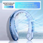❄️ Ventilateur de Cou Portable Rechargeable 8000 mAh – Ultra Puissant, Silencieux & Autonomie Longue Durée !