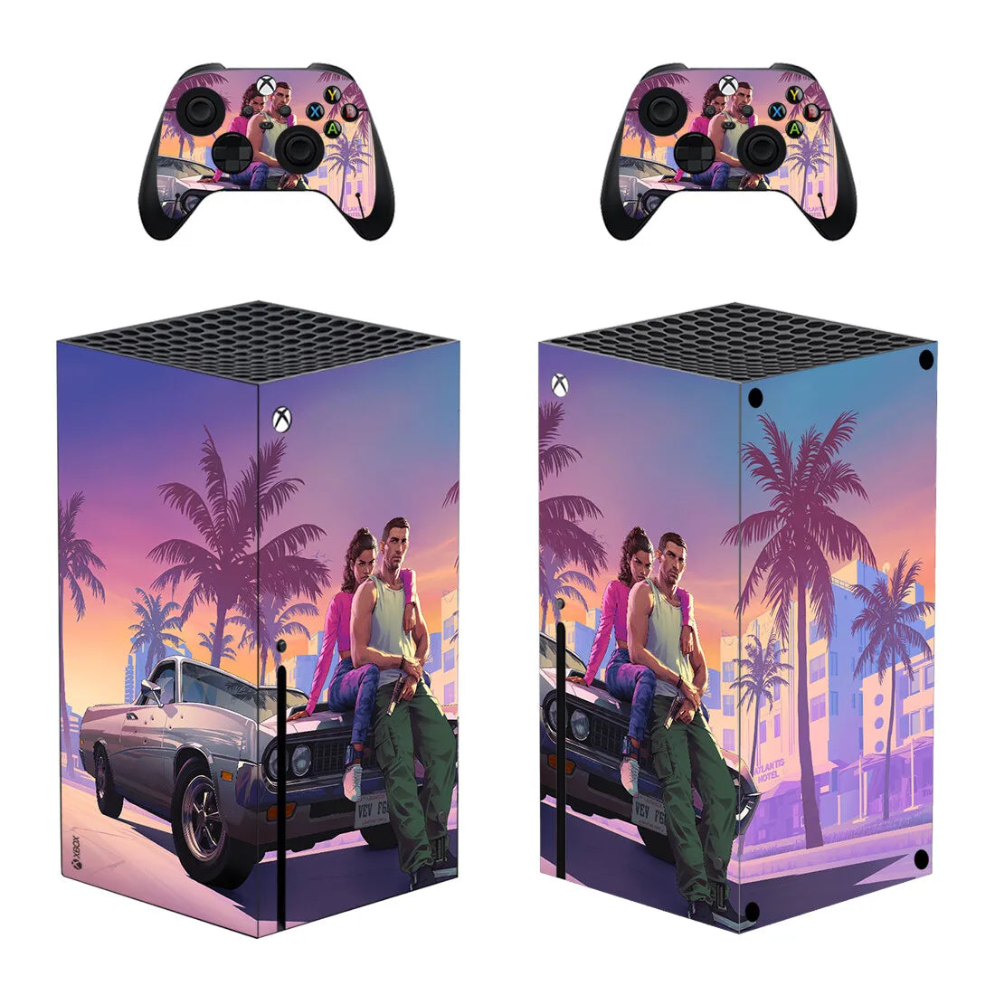 Custom Design Skin Sticker Decal Cover for Xbox Series X S Console and 2 Controllers Slim Skins Vinyl