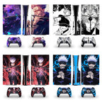 Anime Jujutsu Kaisen Gojo PS5 Slim Disc Skin Sticker Decal Cover for Console and Controllers PS5 Slim Disk Skin Sticker Vinyl