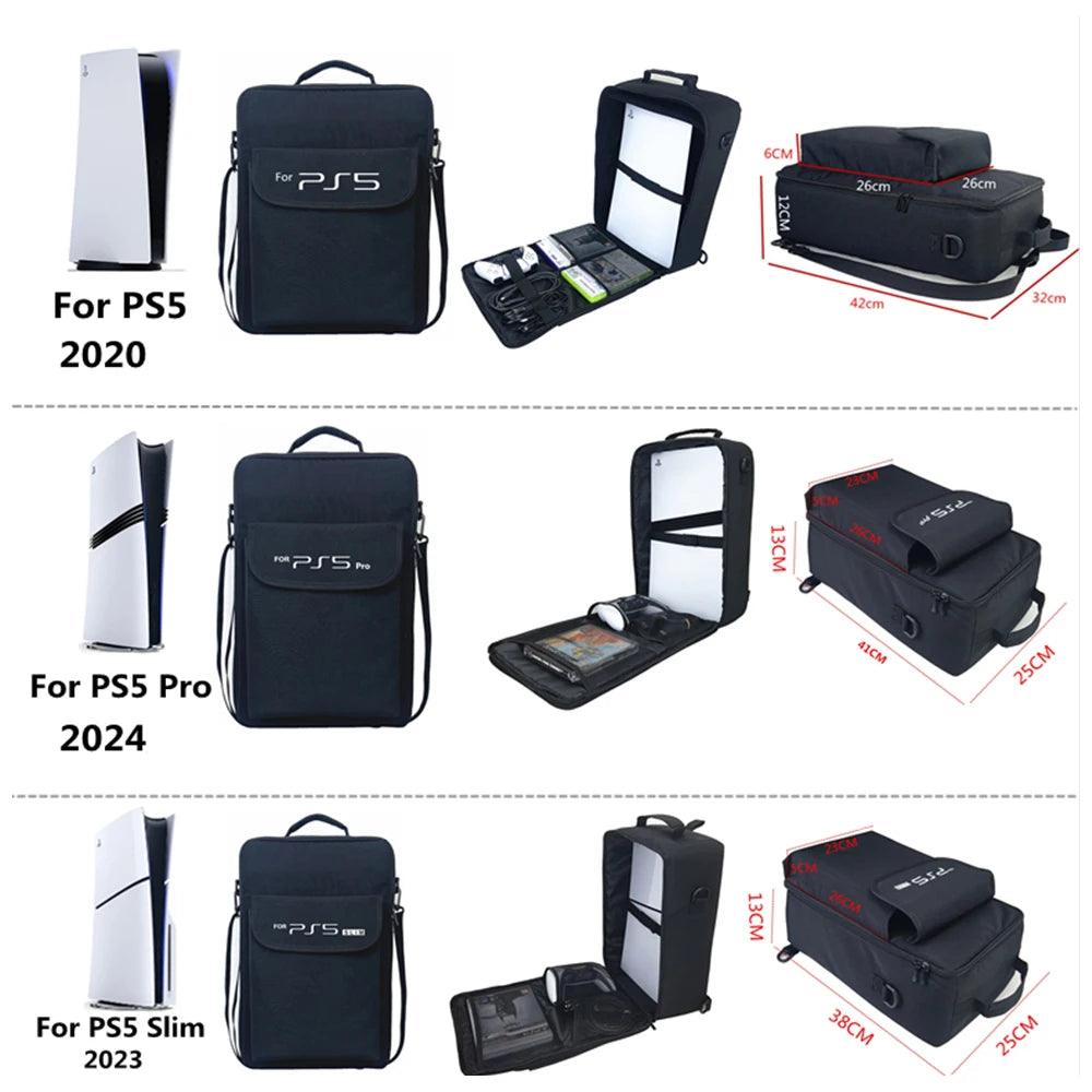 Sac à dos de transport PS5 / PS5 Slim / PS5 Pro – Protection anti-choc BUBM