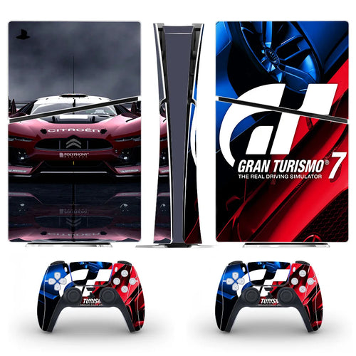 Gran Turismo GT Sport PS5 Slim Digital Skin Sticker Decal Cover for Console and 2 Controllers New PS5 Slim Skin Vinyl
