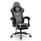 Chaise Gaming SYMINO – Ergonomique avec Repose-pieds, Coussin Latex, Capacité 130 kg