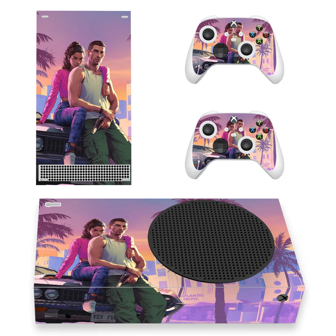 Custom Design Skin Sticker Decal Cover for Xbox Series X S Console and 2 Controllers Slim Skins Vinyl