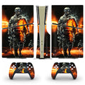 🎮 Skin PS5 battlefield – Design Soldat de Combat + 2 Skins Manettes DualSense